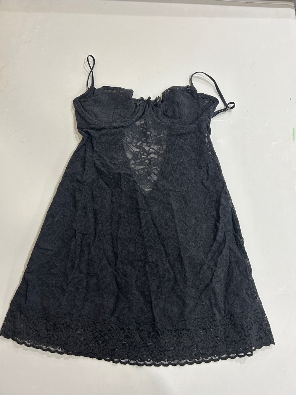 Victoria’s Secret Black Lace Chemise